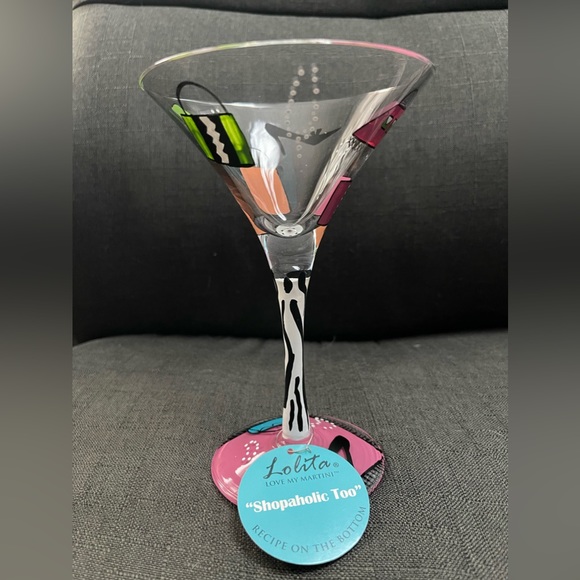 Lolita “Shopaholic Too” Martini Glass - Picture 2 of 5